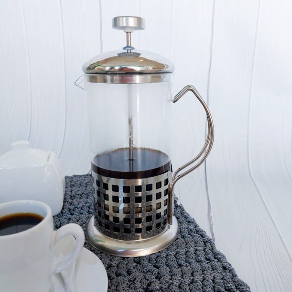 Tetera De Vidrio Con Infusor Filtro Hebras Cafetera Té Café